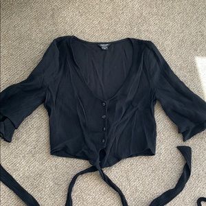 Black crop top by Marciano